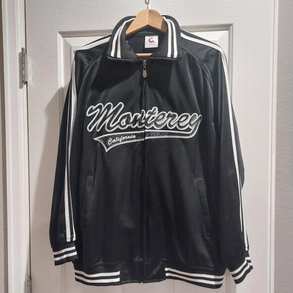 Baseball-Style Zippered Jacket - Picture 2 of 5